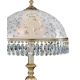 Veioze - Lampa de masa design clasic realizata manual din alama si Cristal Scholer 6200