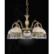 Lustre Cristal Scholer - Candelabru 5 brate design clasic realizat manual din alama si Cristal Scholer 6200