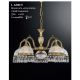 Lustre Cristal Scholer - Candelabru 5 brate design clasic realizat manual din alama si Cristal Scholer 6200