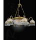 Lustre Cristal Scholer - Candelabru design clasic realizat manual din alama si Cristal Scholer 6200