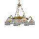 Lustre Cristal Scholer - Candelabru design clasic realizat manual din alama si Cristal Scholer 6200