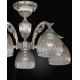 Lustre aplicate - Lustra aplicata cu 5 brate realizata manual design italian 9800