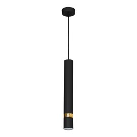 Pendule, Lustre suspendate - Pendul cu spot tubular design modern JOKER negru, auriu