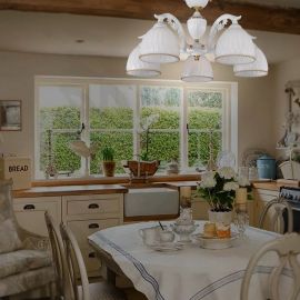 Lustre aplicate - Lustra clasica cu 5 brate design italian 9601