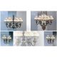 Candelabre, Lustre - Candelabru cu 6 brate design italian din alama cu lemn 636