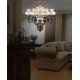 Candelabre, Lustre - Candelabru cu 6 brate design italian din alama cu lemn 636
