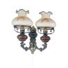 Aplica de perete design italian din alama cu lemn 624