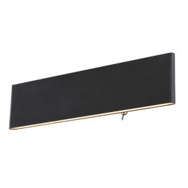 Aplice, corpuri de iluminat pentru pereti - Aplica LED cu iluminat ambiental sus/jos SIEGFRIED negru 12W
