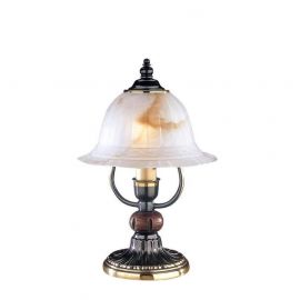 Aplice, corpuri de iluminat pentru pereti - Lampa de masa rustica design italian din alama cu lemn 2801