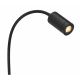 Aplice, corpuri de iluminat pentru pereti - Aplica cu reader LED brat flexibil MILLY negru