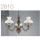 Candelabre, Lustre - Candelabru cu 3 brate design italian din alama cu lemn 2810