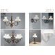 Candelabre, Lustre - Candelabru cu 3 brate design italian din alama cu lemn 2810