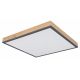 Plafoniere - Plafoniera LED cu aspect lemn design slim DORO 24W