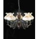 Candelabre, Lustre - Candelabru clasic cu 5 brate design italian din alama cu lemn 2812