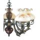 Candelabre, Lustre - Candelabru clasic cu 5 brate design italian din alama cu lemn 2812
