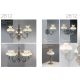Candelabre, Lustre - Candelabru clasic cu 5 brate design italian din alama cu lemn 2812