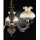 Candelabre, Lustre - Candelabru clasic cu 3 brate design italian din alama cu lemn 2812