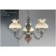 Candelabre, Lustre - Candelabru clasic cu 3 brate design italian din alama cu lemn 2812
