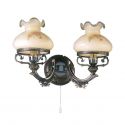 Aplica de perete design italian din alama cu lemn 2812