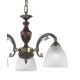 Candelabre, Lustre - Candelabru 3 brate design italian din alama cu lemn 3510