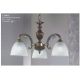 Candelabre, Lustre - Candelabru 3 brate design italian din alama cu lemn 3510