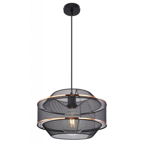 Pendule, Lustre suspendate - Lustra/ Pendul metal negru/auriu BELLONA