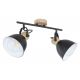 Plafoniere cu spoturi, Spoturi aplicate - Plafoniera metal stil industrial WIHO 2 negru/maro