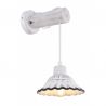 Aplica cu suspensie stil industrial JOWITA alb-negru