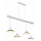 Pendule, Lustre suspendate - Lustra cu 4 pendule stil industrial JOWITA alb-negru