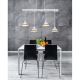 Pendule, Lustre suspendate - Lustra cu 4 pendule stil industrial JOWITA alb-negru