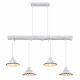 Pendule, Lustre suspendate - Lustra cu 4 pendule stil industrial JOWITA alb-negru