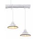 Pendule, Lustre suspendate - Lustra cu 4 pendule stil industrial JOWITA alb-negru