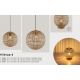 Veioze - Lampa de masa stil natural bambus HILDEGARD