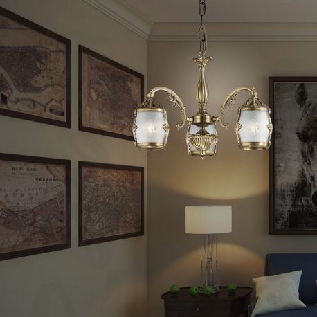 Candelabre, Lustre - Candelabru clasic cu 3 brate design italian realizat manual 4020