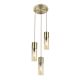 Pendule, Lustre suspendate - Lustra moderna cu 3 pendule ANNIKA alama