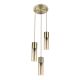 Pendule, Lustre suspendate - Lustra moderna cu 3 pendule ANNIKA alama