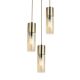 Pendule, Lustre suspendate - Lustra moderna cu 3 pendule ANNIKA alama