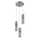 Pendule, Lustre suspendate - Lustra moderna cu 3 pendule ANNIKA nickel