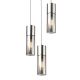 Pendule, Lustre suspendate - Lustra moderna cu 3 pendule ANNIKA nickel