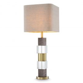 Veioze - Veioza/ lampa de masa LUX Cullingham, alama antic/ gri