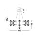 Candelabre, Lustre - Lustra LED dimabila design modern BELINDA