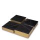 Masute Living - Set de 4 masute de cafea design LUX Esposito, alama periata/ marmura neagra
