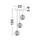 Pendule, Lustre suspendate - Lustra LED suspendata moderna design elegant BRILLANTE 3L