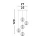 Pendule, Lustre suspendate - Lustra LED suspendata moderna design elegant BRILLANTE 5L