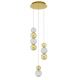 Pendule, Lustre suspendate - Lustra moderna cu 3 pendule LED design elegant BRILLE