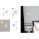 Pendule, Lustre suspendate - Lustra moderna cu 3 pendule LED design elegant BRILLE