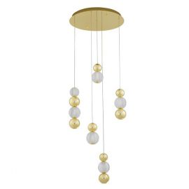 Pendule, Lustre suspendate - Lustra moderna cu 5 pendule LED design elegant BRILLE