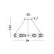 Pendule, Lustre suspendate - Lustra suspendata LED design elegant BRILLE, 94cm