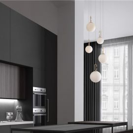 Pendule, Lustre suspendate - Lustra LED moderna cu 5 Pendule design elegant HOOK