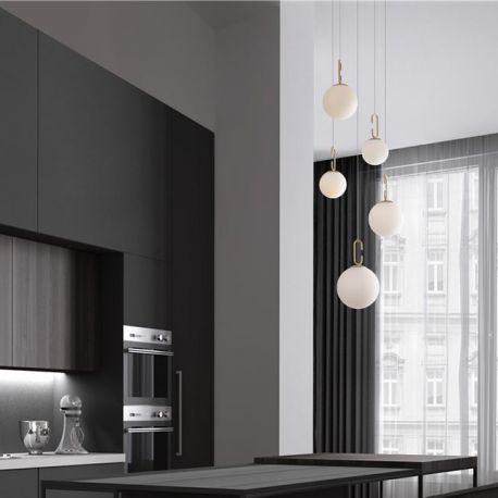Pendule, Lustre suspendate - Lustra LED moderna cu 5 Pendule design elegant HOOK